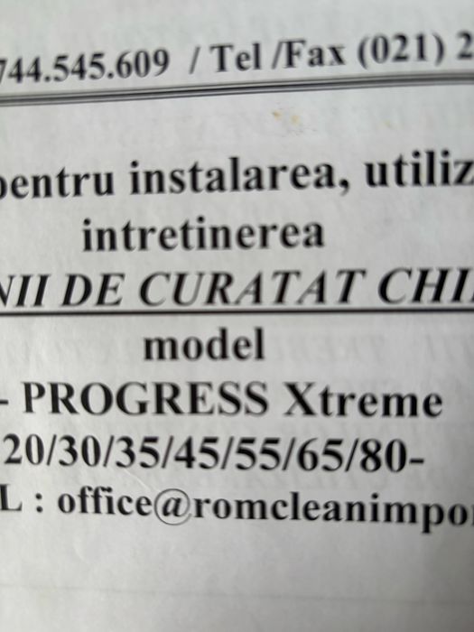 Vand masina de curatat chimic