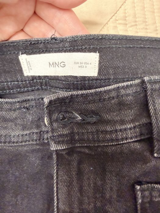 Джинсы Mango размер 36, черные, 3000 тг