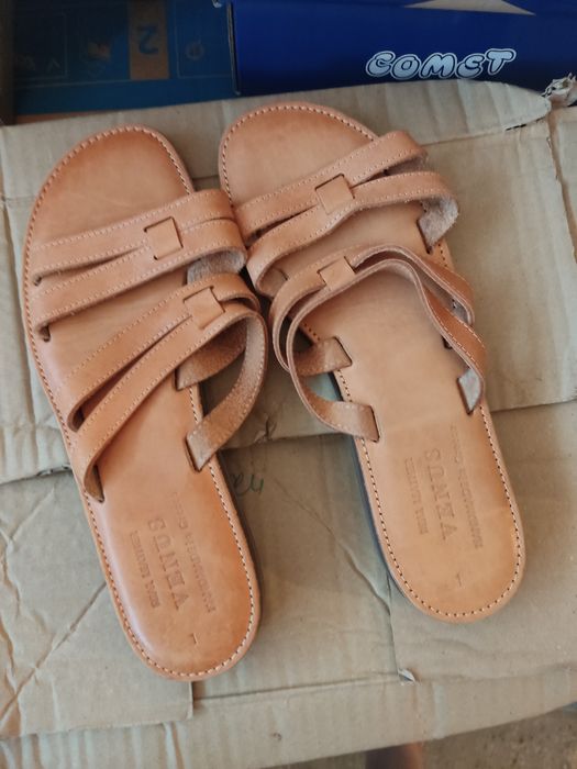 Кожени чехли ръчна изработка