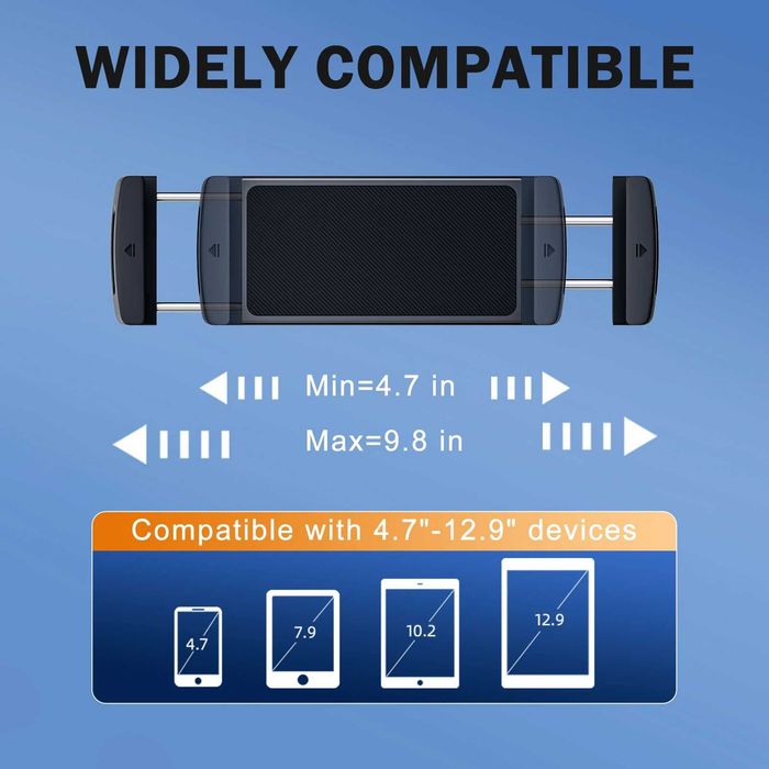 Suport tableta auto bord 7 8 10 11 12 inch prindere grila ventilatie