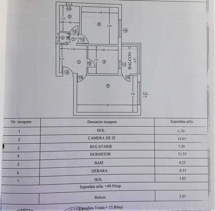 Oferta investitie / Apartament 2 camere de vanzare Caracal zona HCC
