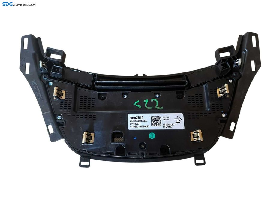Panou Comanda AC Aer Conditionat Clima Climatronic Opel Insignia A FL Facelift 2008 - 2017 Cod 90802615 544930977 [V0418]
