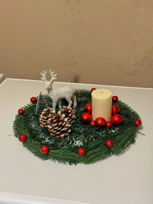 Ръчноизработени коледни свещи