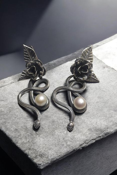 Серьги серебряные