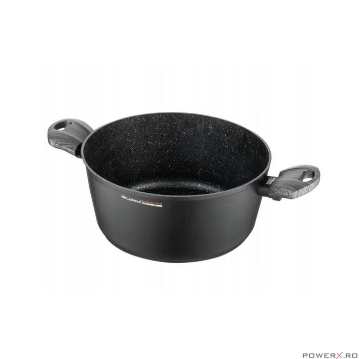 Oala pentru inductie, Florina, Aluminiu, Negru, 6.1l