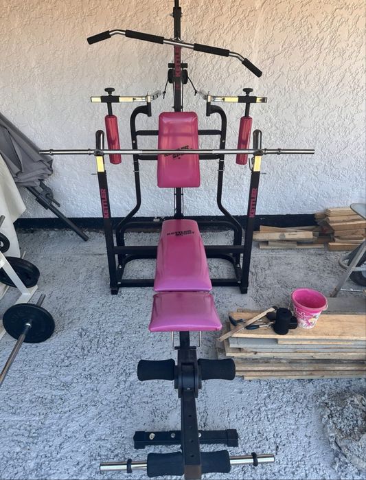 Aparat fitness multifuncțional Kettler Sport – bancă, helcometru, piept, spate, brațe