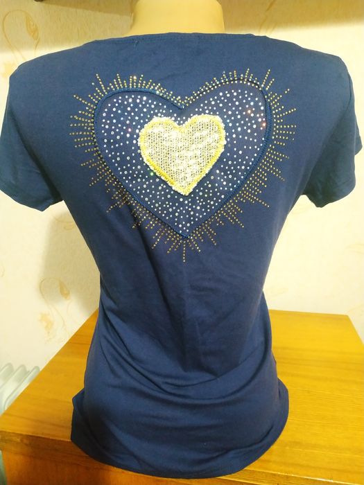 Жен. майки синего цвета. Размер 44-46. См. все фото