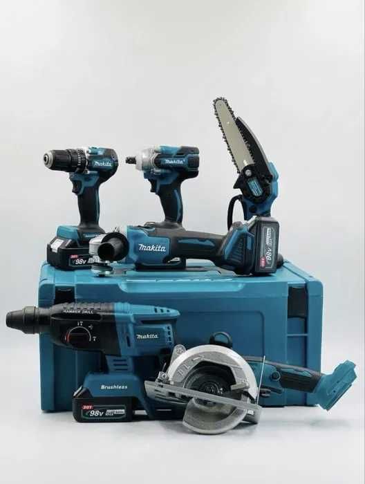 Makita akkumulyatorli instrumentlar to‘plami 6x1 da набор инструментов