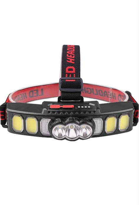 Lanterna de cap HX 811 cu 9 LED puternice si incarcare USB