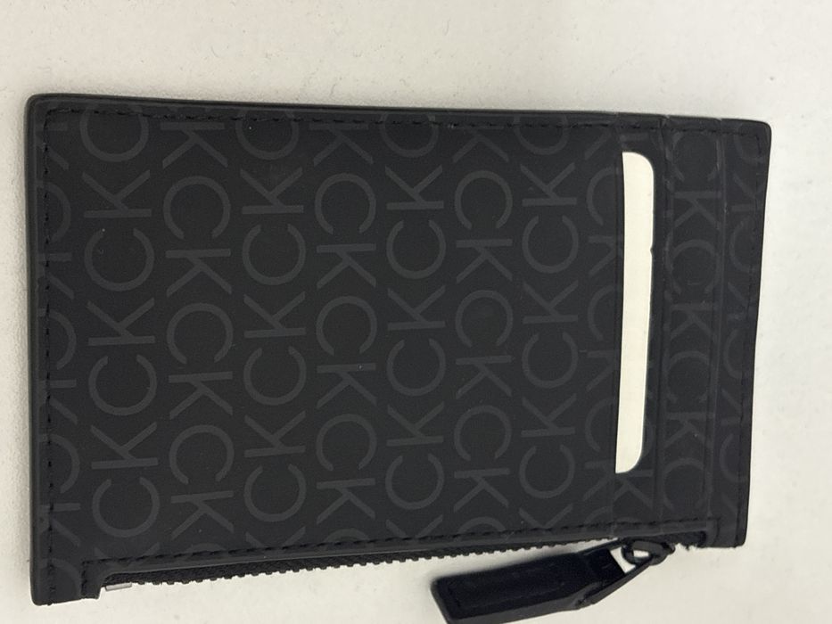 Portofel / Card Holder Calvin Klein Original – Model Monogramă Black