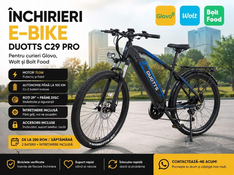 Inchiriez Duotts C29 pro, perfecta pentru livrari