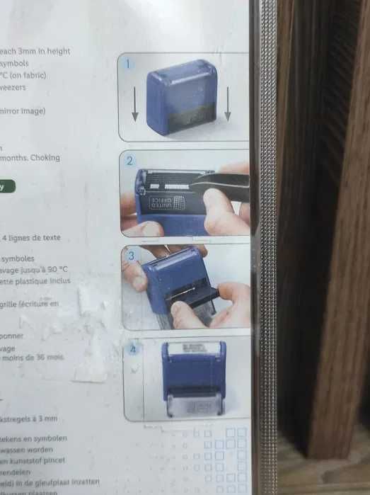 Stampilă personalizabilă, cu peste 300 de caractere, noua, sigilata, realizata in Germania, pentru medici, avocati, munca de birou, etc...