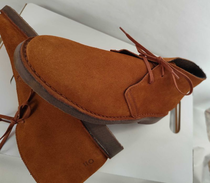 Ghete chukka 41 40 43 premium PURO EGO NOI piele naturala moale camel