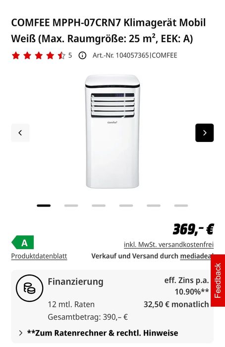 Comfee aer condiționat mpph-07crn7