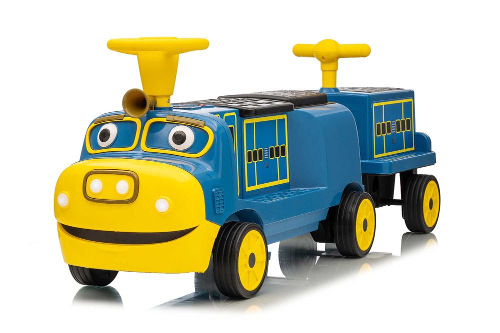 Trenulet electric CHUGGINGTON cu 2 vagoane, pt. 4 copii, 4x45W 12V