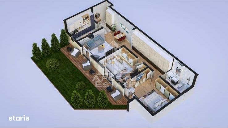 Apartament 3 camere, bloc nou, zona Plopi Timisoara