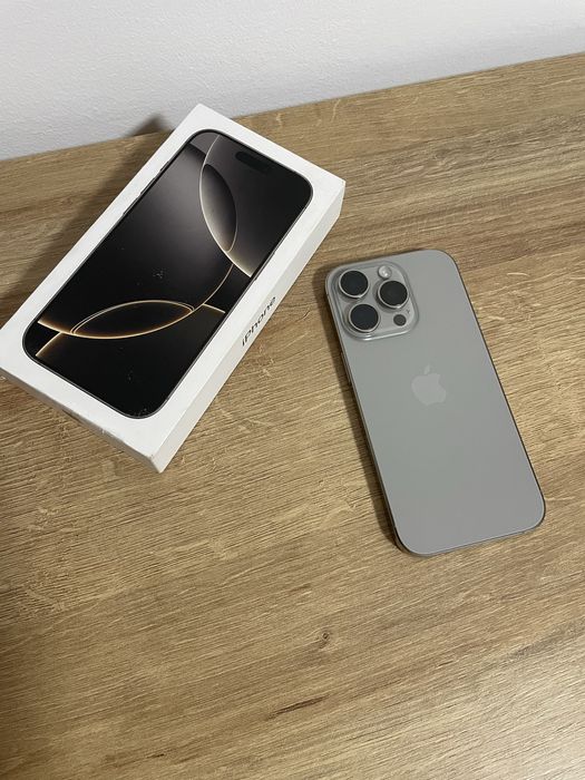 iPhone 16 Pro – 256GB – Natural Titanium – Stare IMPECABILĂ – Full Box