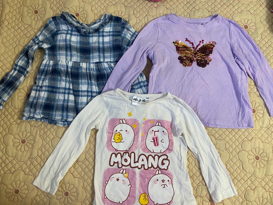 Lot bluza pulover tricot copii marime 98 2-3 ani C&A nutmeg