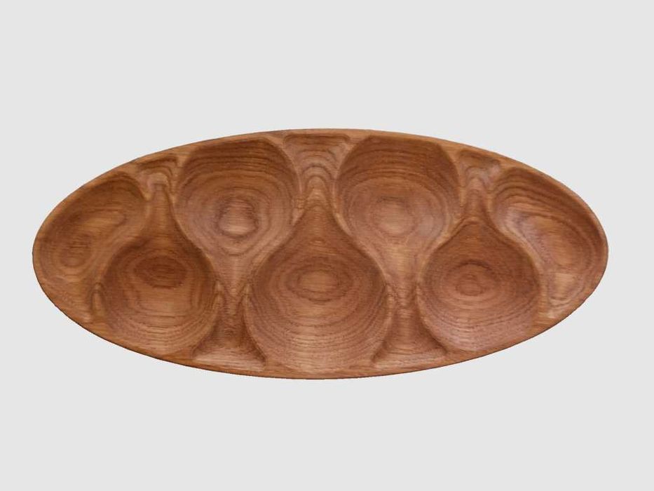 Кухненска 3Д дъска/плато за сервиране и рязане от дърво. "Капки"