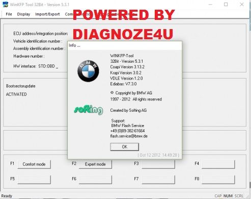 Interfata auto gama BMW versiunea hardware fabricatie 2025 update
