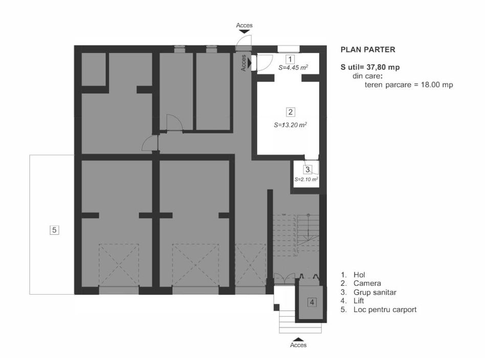 Vand apartament pe 2 nivele Complex Studentesc/str Cluj