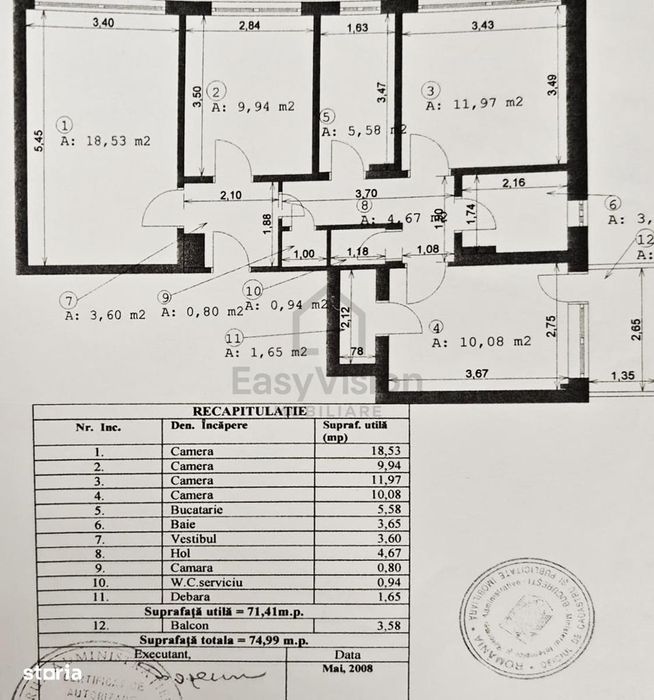 4 camere Metrou Grivita | Sector 1 |Calea Grivitei | 75 mp
