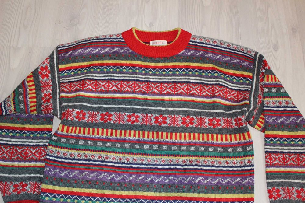 Pulover barbati, model Craciun - Vintage, ESPRIT, marime 42 (L)