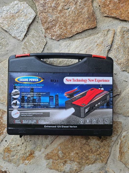 Стартер за кола, 1000A Peak 32000mAh Преносим стартер за кола 12V