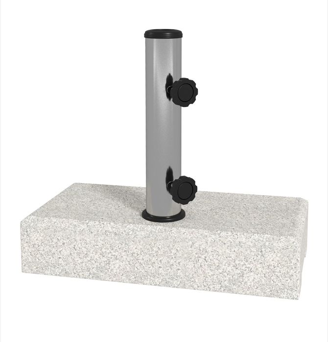 Гранитена стока за чадър , Ø 32/38/48 сива, размери 45 x 22,5 x 40 см