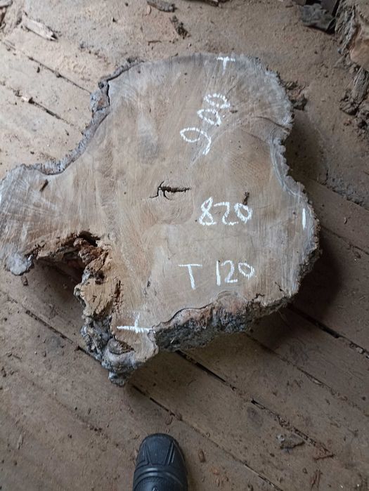 Карагач пиломатериал, торцевые спилы