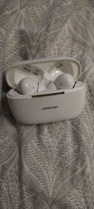 Casti wireless Joyroom Funpods JR-FN1, ANC, ENC, alb, Bluetooth 5.4