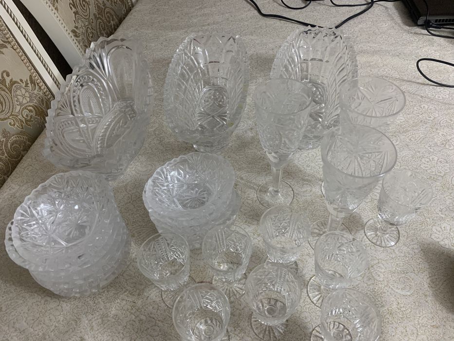 Посуда Мадонна,хрусталь