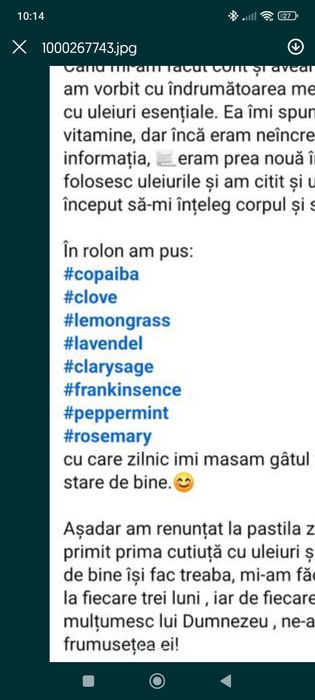 Roll în ulei esențial pt tiroida doterra