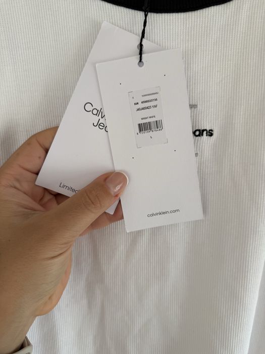 Calvin Klein рипсен топ