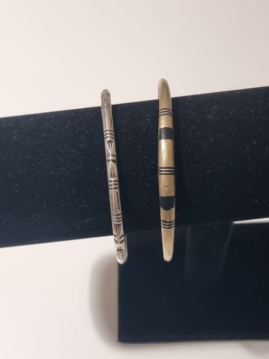 Set Brățară tuareg sahariană / argint etnic / lucrată manual