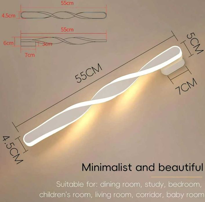 Lampă de perete LED pentru interior, 14W 1800LM