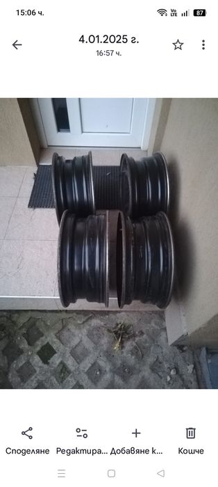 Стоманени джанти за Пежо 207