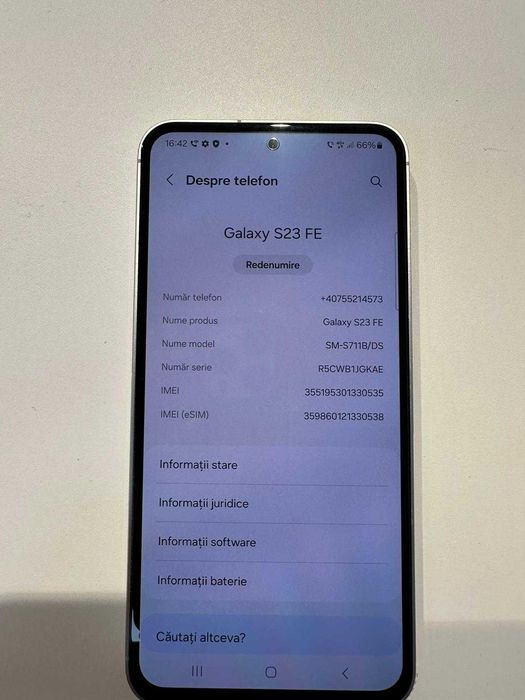 Samsung Galaxy S23 FE (Ag50 B.6822) Garantie 2 ani!