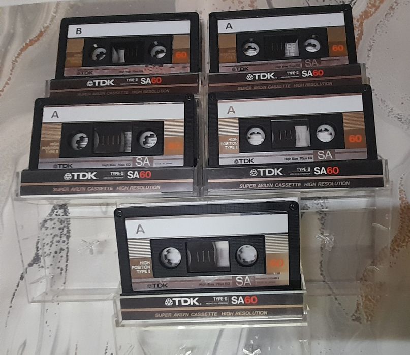 Аудио касети TDK SA /Gold  / 60 мин.-  Хром