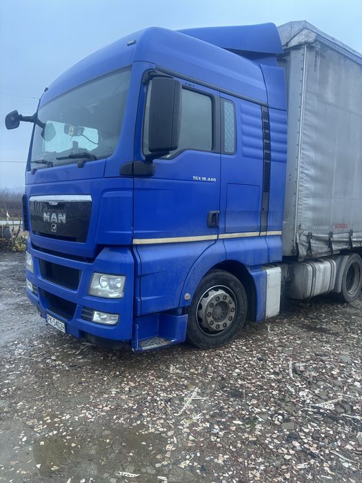 Vand ansamblu  man tgx 18.440 +semiremorca kogel sau schimb cu utilaje