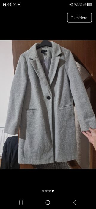 Palton gri, midi