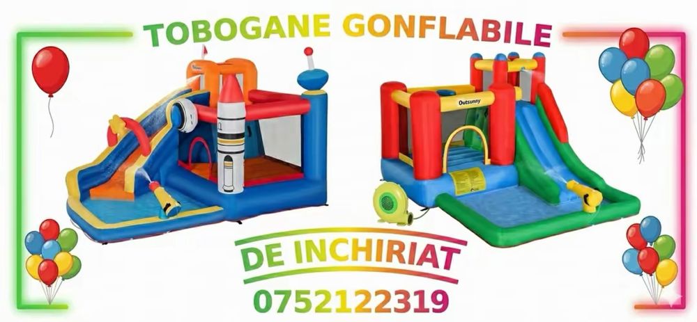 Tobogane gonflabile de inchiriat