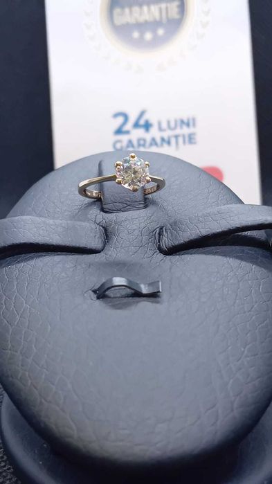 Inel Aur 14 k 1.60 grame Certificat de garantie  b33121 (ag15)