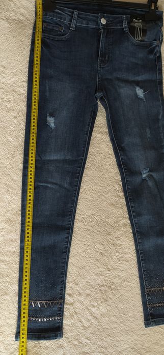 Blugi pentru fete, moderni, mărimea M, bleumarin