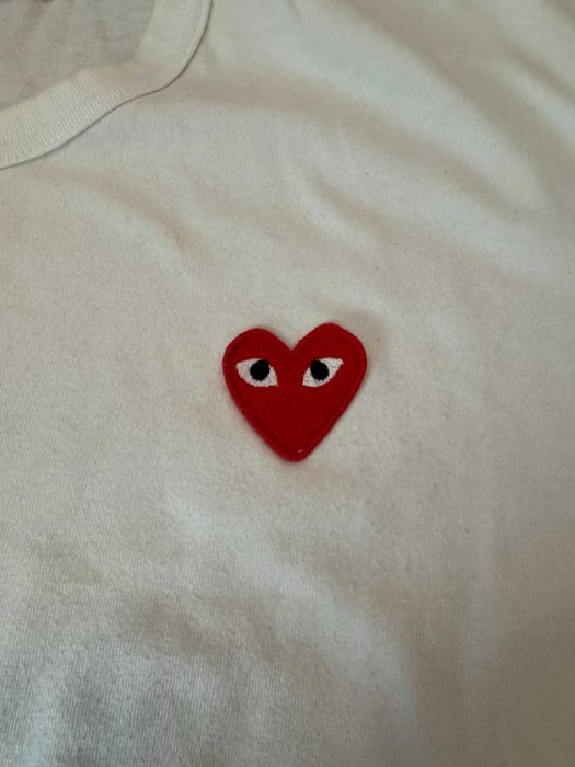 Tricou Comme des Garcons half heart t-shirt, L fit de S/M