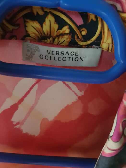 Versace Collection cămașă de dama din mătase naturală