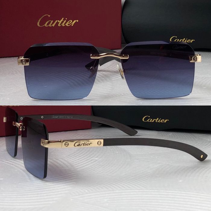 Мъжки слънчеви очила дървени дръжки 4 цвята