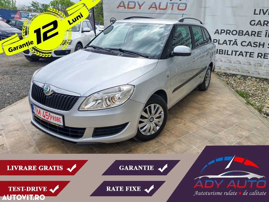 FABIA 1,2 Benzina . Euro 5 . RAR+ITP .  Rate fixe . Garantie 12 luni .