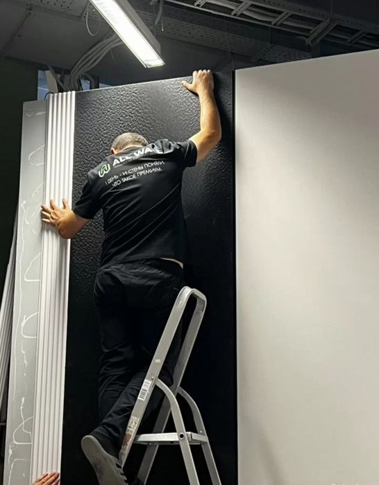 Монтаж стеновых бамбуковых панелей Wpc мдф реек