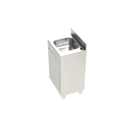 Шкаф с мивка инокс  L500 SR-02